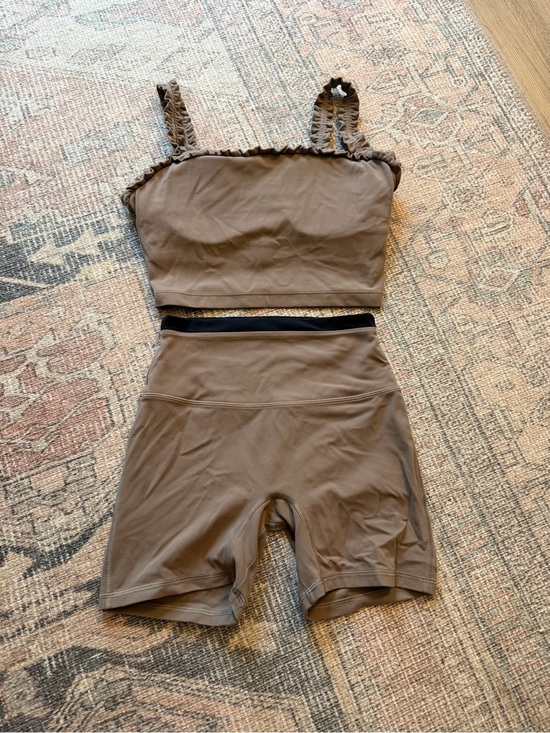 Abercrombie & Fitch Pants - Abercrombie & Fitch YPB studioFLEX Two-Piece Active Set in Taupe